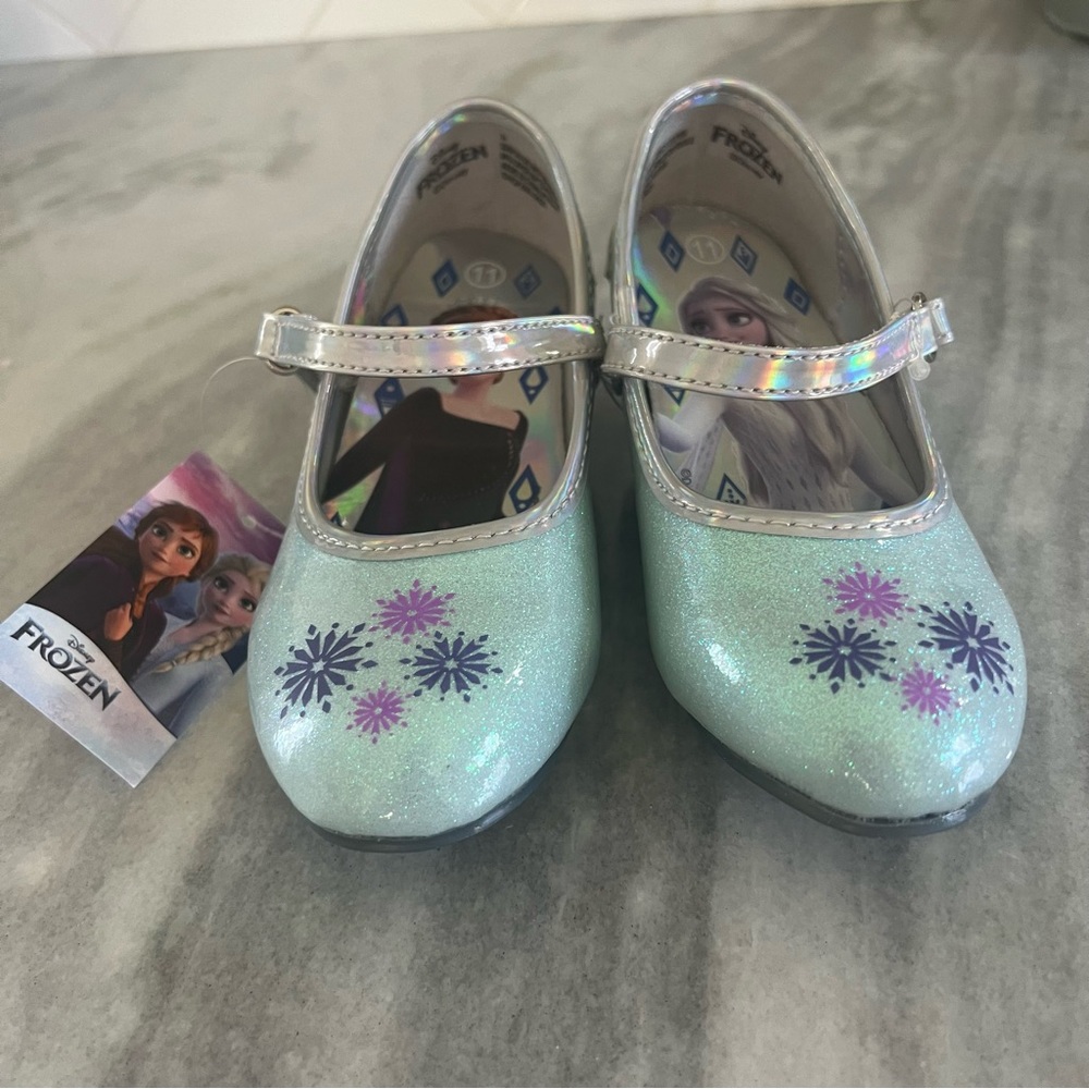 Disney Princess Elsa and Anna Dress Up Shoes Size 11